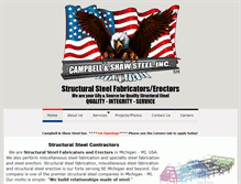 Tablet Screenshot of campbellshawsteel.com